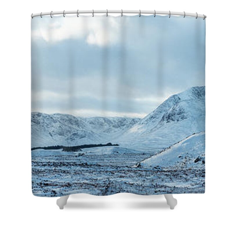 Snow Shower Curtain featuring the photograph Snowscape by Neil Crawford
