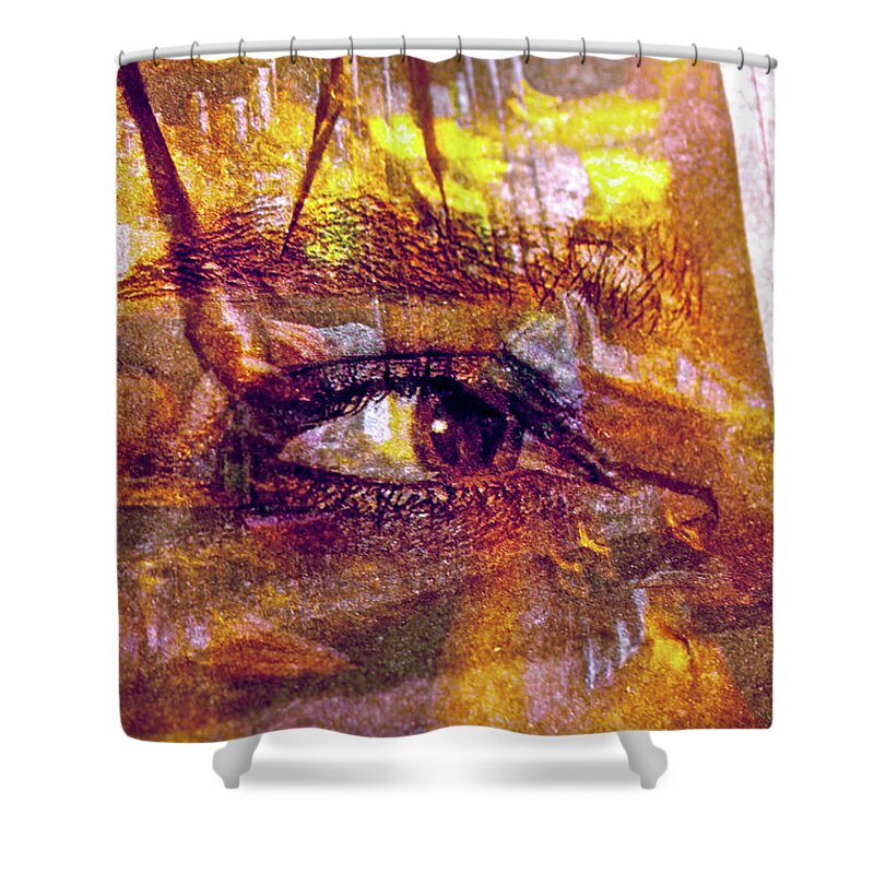 Semi-abstract Shower Curtain featuring the photograph So Much to See by Michael Cinnamond