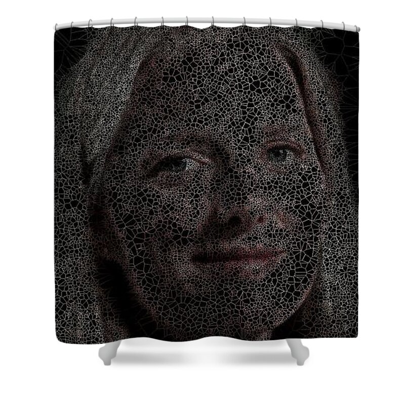 Vorotrans Shower Curtain featuring the digital art Social Justice Peaceful Warrior by Stephane Poirier