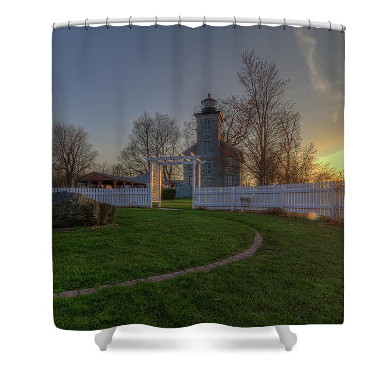 Lighthouse Shower Curtain featuring the photograph Sodus Point Lighthouse by Rod Best