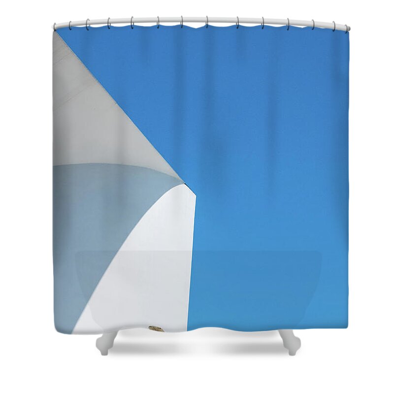 Abstract Shower Curtain featuring the photograph Soft Blue by Eric Lake