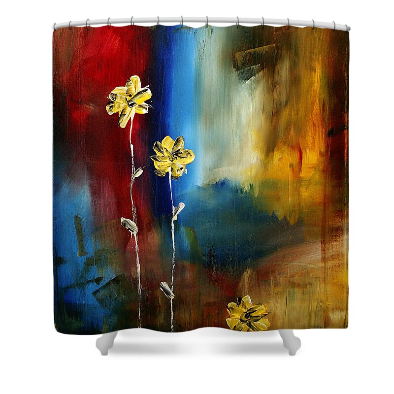 Wall Shower Curtain featuring the painting Soft Touch by Megan Aroon