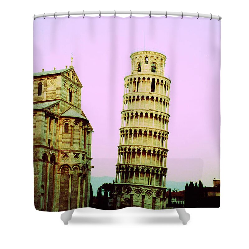 Pisa Shower Curtain featuring the photograph Softly Pisa by Marna Edwards Flavell