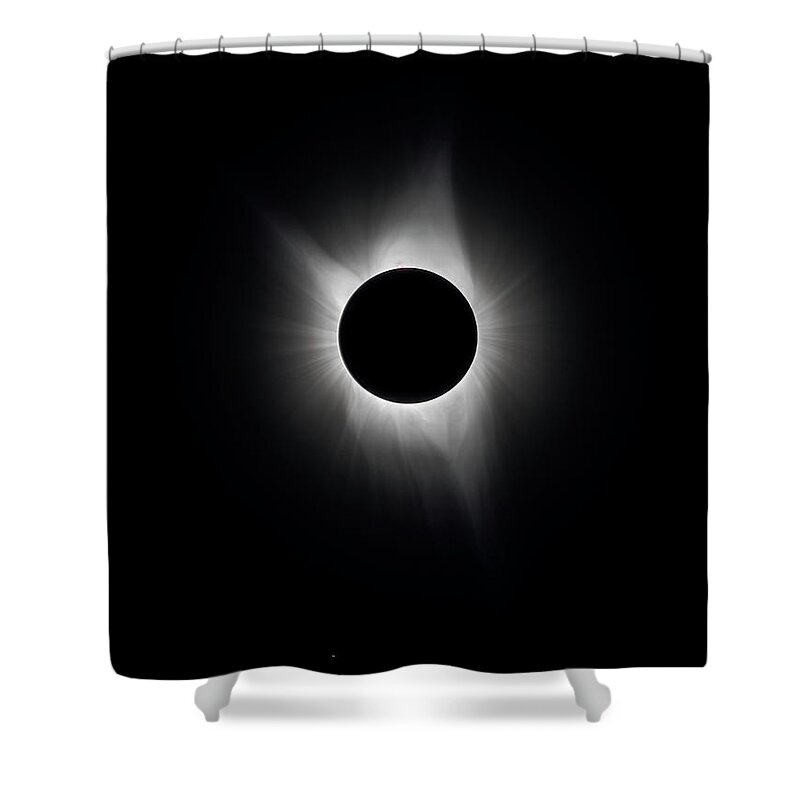Solar Corona Shower Curtain featuring the photograph Solar Corona by Greg Norrell