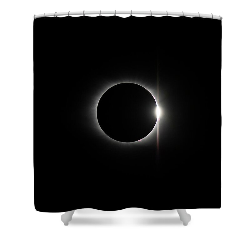 Solar Shower Curtain featuring the photograph Solar Eclipse 1437 by William Bitman
