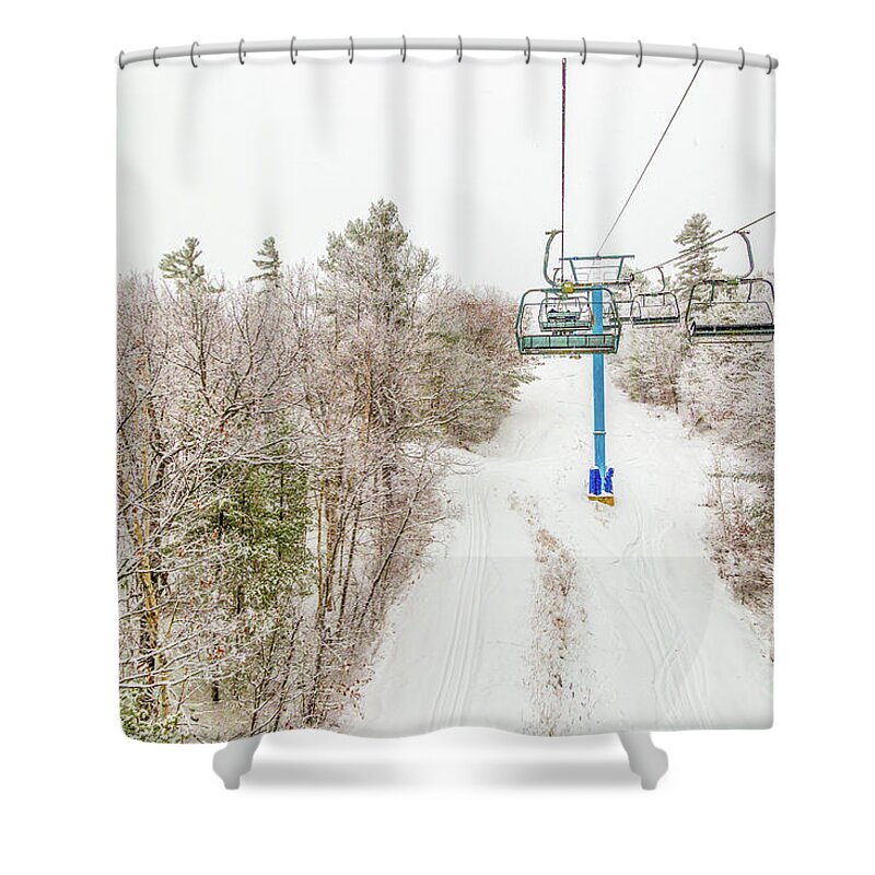 Calabogie Shower Curtain featuring the photograph Solar Quad by Roger Monahan