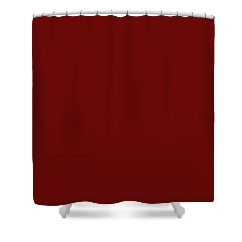 Solid Colors Shower Curtain featuring the digital art Solid Deep Burgundy Red by Garaga Designs