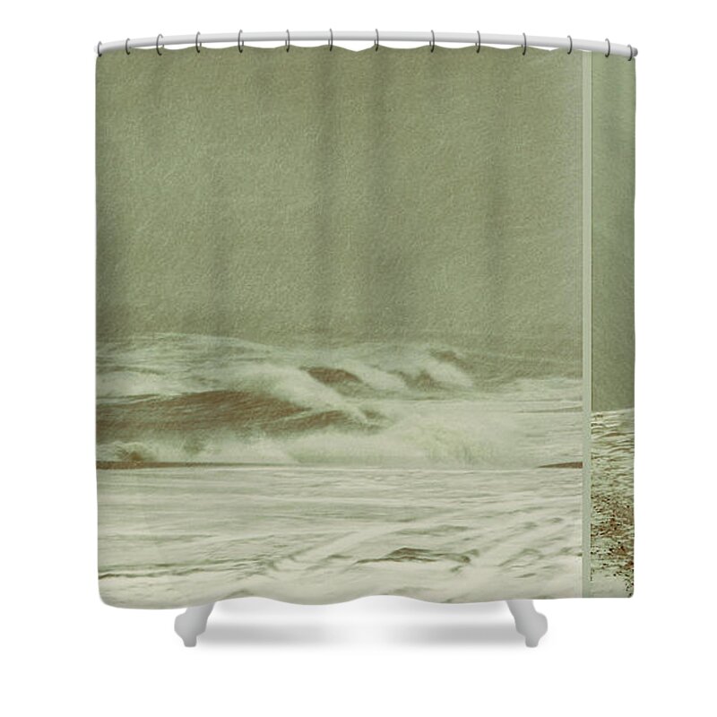 Beach Shower Curtain featuring the photograph Solitude is Deafening by Dana DiPasquale