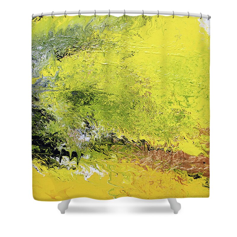 Fusionart Shower Curtain featuring the painting Solstice by Ralph White