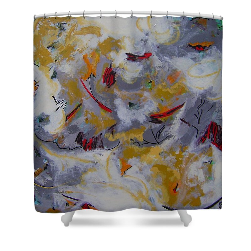 Solstice Shower Curtain featuring the painting Solstice by Therese Legere