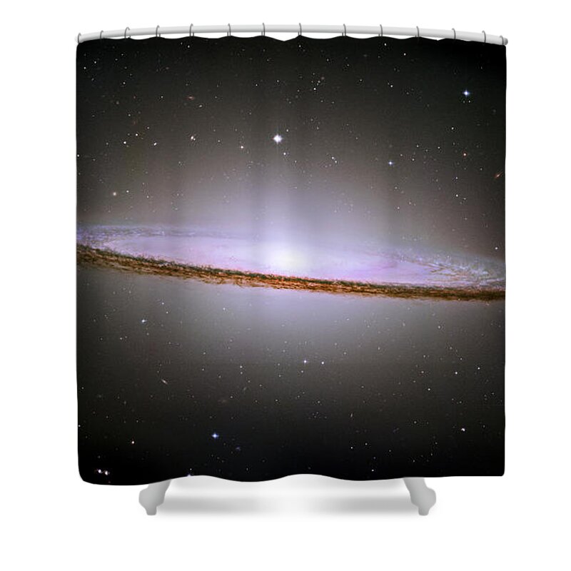 Sombrero Shower Curtain featuring the photograph Sombrero galaxy by Nicholas Burningham