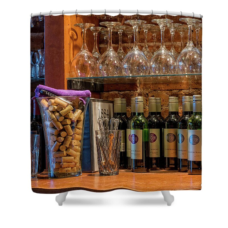 Christopher Holmes Shower Curtain featuring the photograph Some Wine by Christopher Holmes