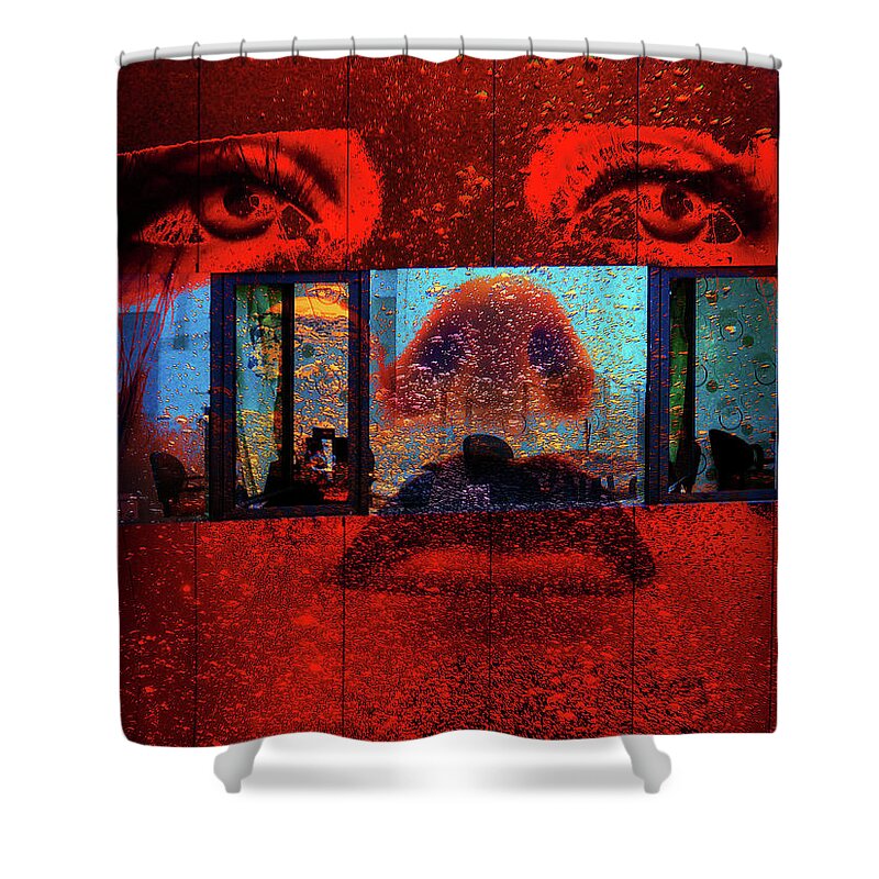 Underwater Shower Curtain featuring the photograph Sometimes the world is underwater by Gabi Hampe