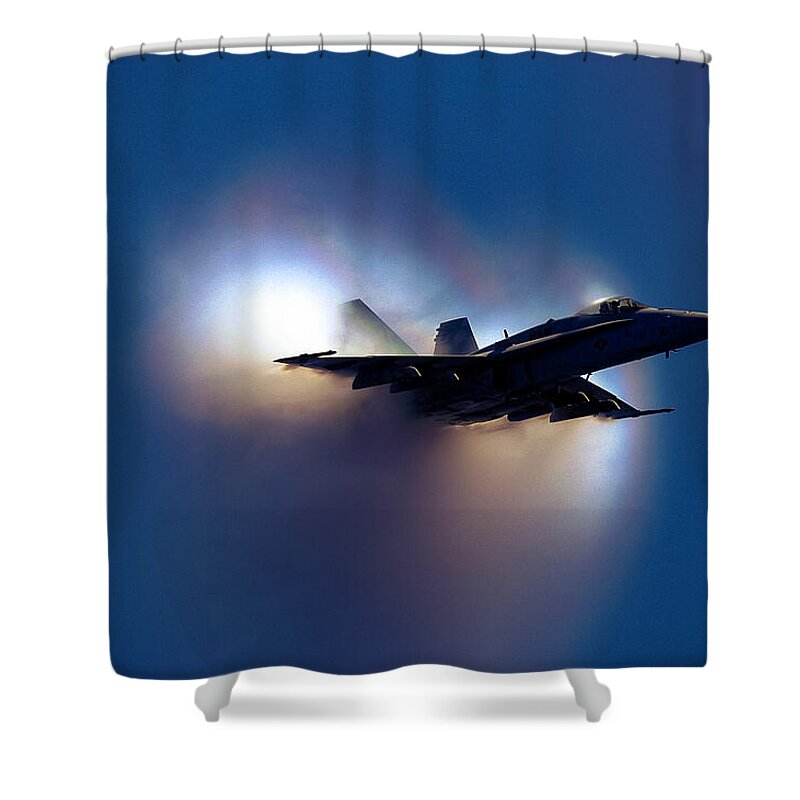 Planes Shower Curtain featuring the photograph Sonic Boom by Michael Damiani