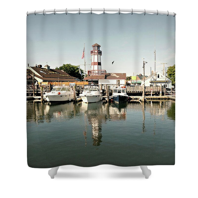 Sono Seaport Shower Curtain featuring the photograph SONO Seaport by Diana Angstadt