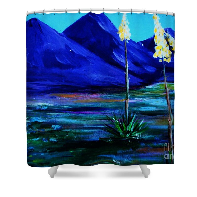Desert Shower Curtain featuring the painting Sonora by Melinda Etzold
