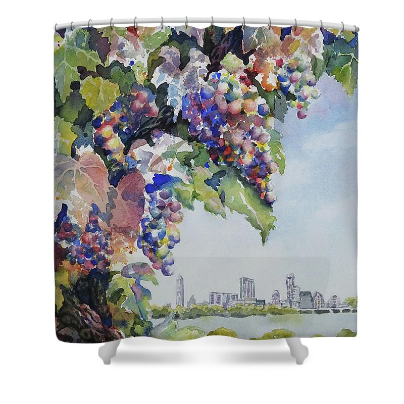 Nancy Charbeneau Shower Curtain featuring the painting Soon to Be by Nancy Charbeneau