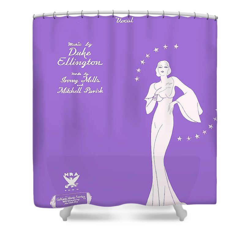 Sophisticated Lady Shower Curtain featuring the photograph Sophisticated Lady sheet music art by Barbie Corbett-Newmin