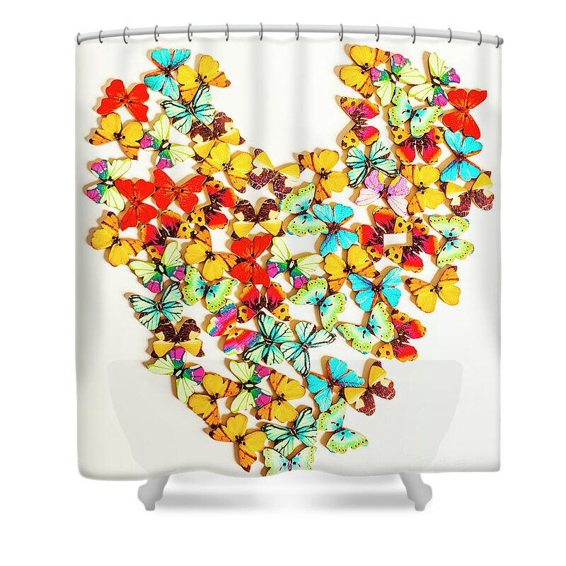 Love Shower Curtain featuring the photograph Soul group sentiment by Jorgo Photography