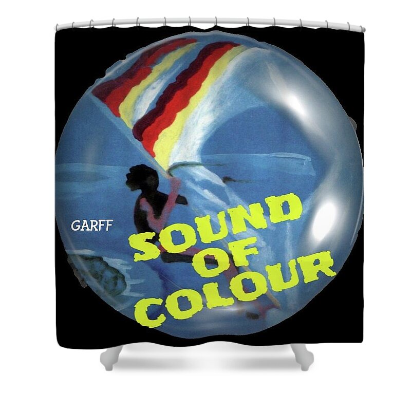 Hawaii Shower Curtain featuring the digital art Sound Of Colour by Enrico Garff