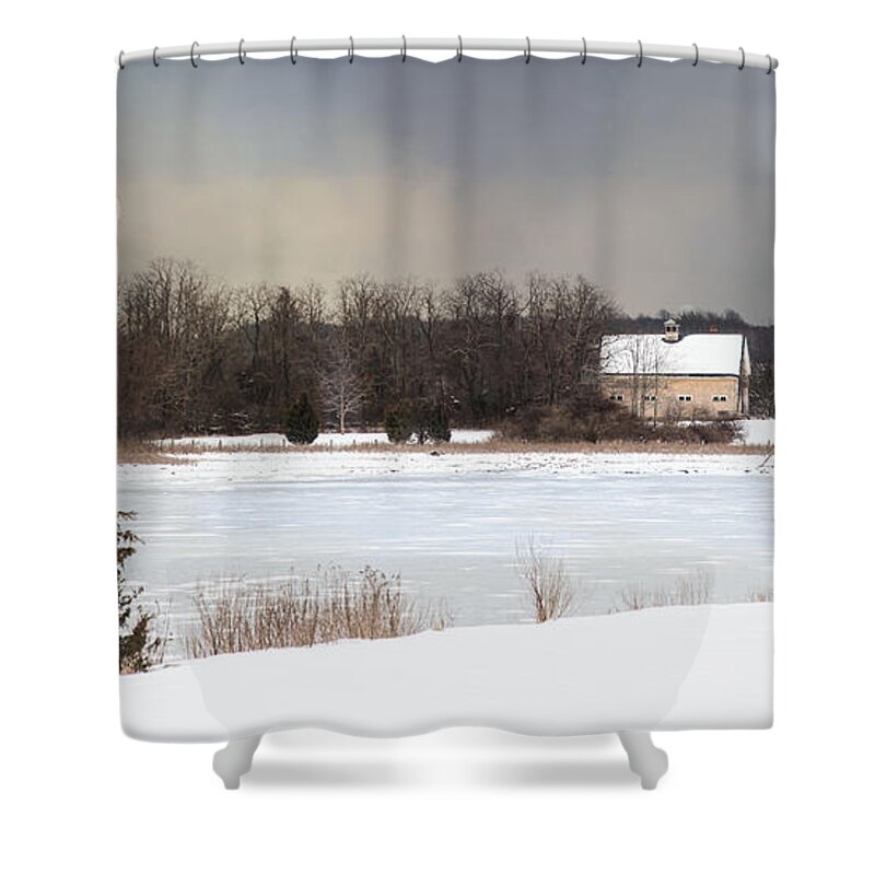 Barn Shower Curtain featuring the photograph Sound of Silence by Robin-Lee Vieira