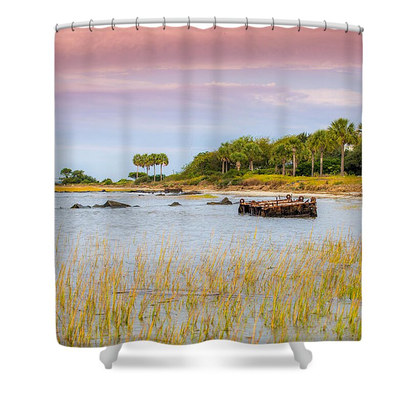 Sullivan's Island Shower Curtain featuring the photograph Southern Living - Sullivan's Island SC by Donnie Whitaker