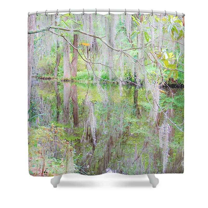 Southern Shower Curtain featuring the photograph Southern Plantation by Merle Grenz
