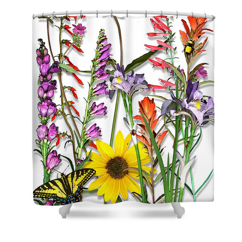 Wildflowers Shower Curtain featuring the photograph Southwest Wildflowers by Jim Thomas