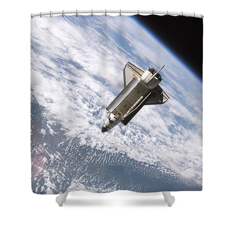 Space Shuttle Shower Curtain featuring the photograph Space Shuttle by Mariel Mcmeeking