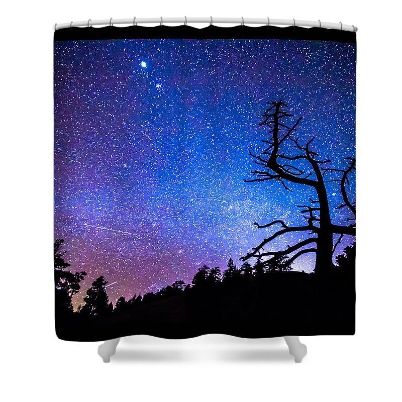 Sky Shower Curtain featuring the photograph Space The Final Frontier by James BO Insogna