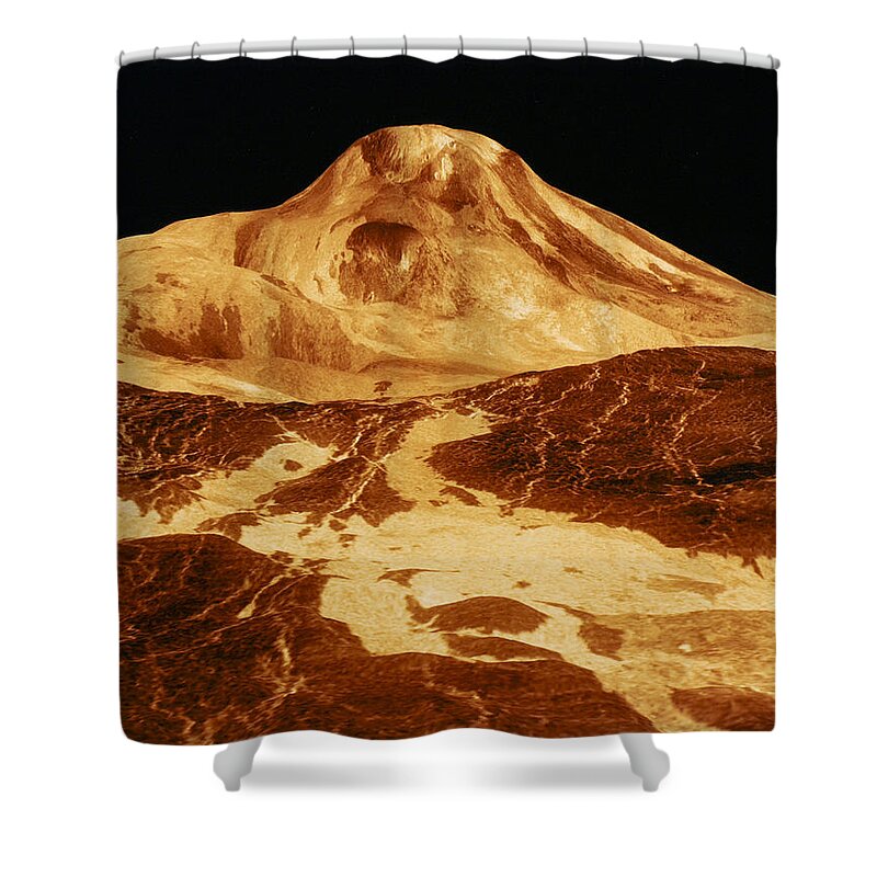 1991 Shower Curtain featuring the photograph Space: Venus, 1991 by Granger