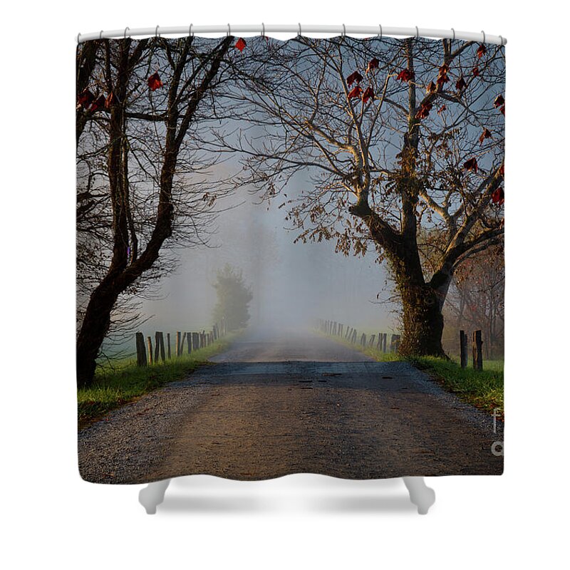 Sparks Shower Curtain featuring the photograph Sparks Lane, Oct 2017 by Douglas Stucky