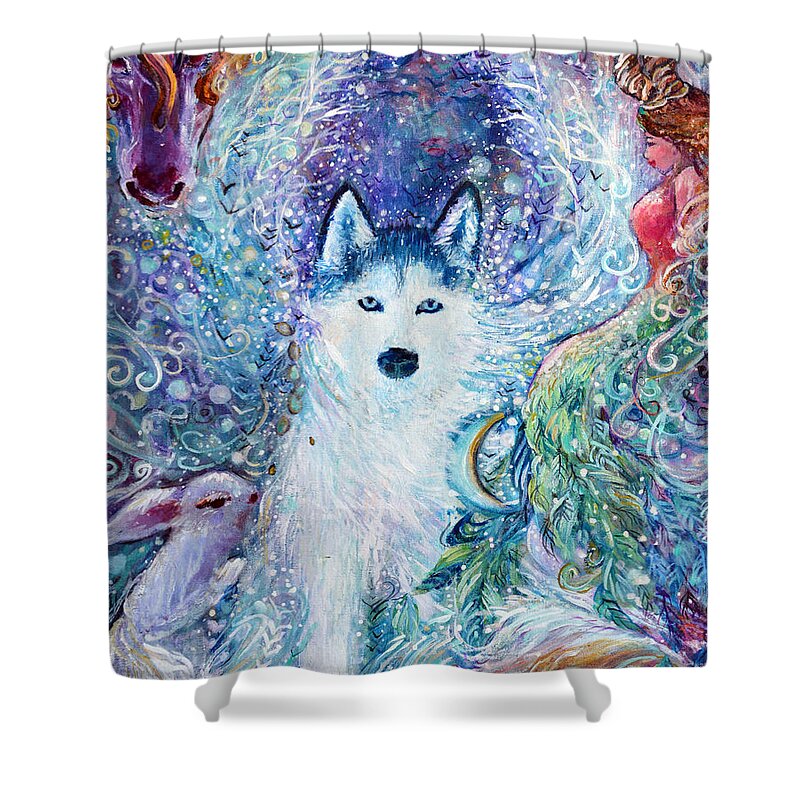  Shower Curtain featuring the painting Speedy by Ashleigh Dyan Bayer