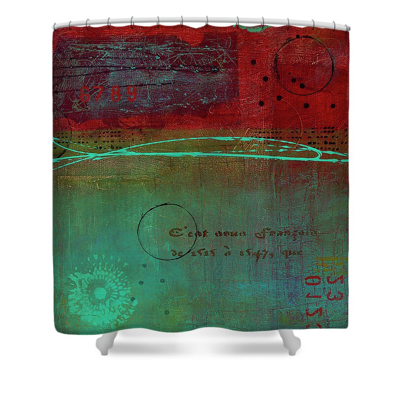 Acrylic Shower Curtain featuring the painting Spellbinder by Brenda O'Quin