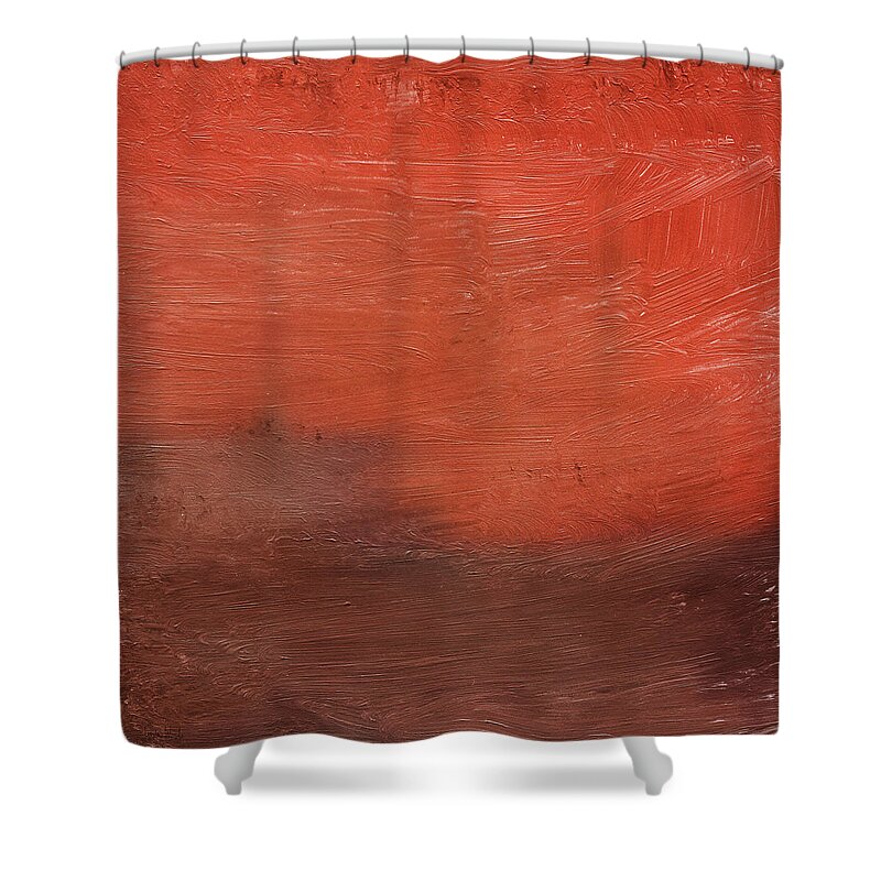 Abstract Shower Curtain featuring the mixed media Spice- Abstract Art by Linda Woods by Linda Woods