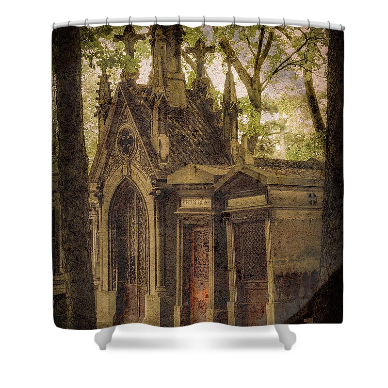 France Shower Curtain featuring the photograph Paris, France - Spirits - Pere-Lachaise by Mark Forte