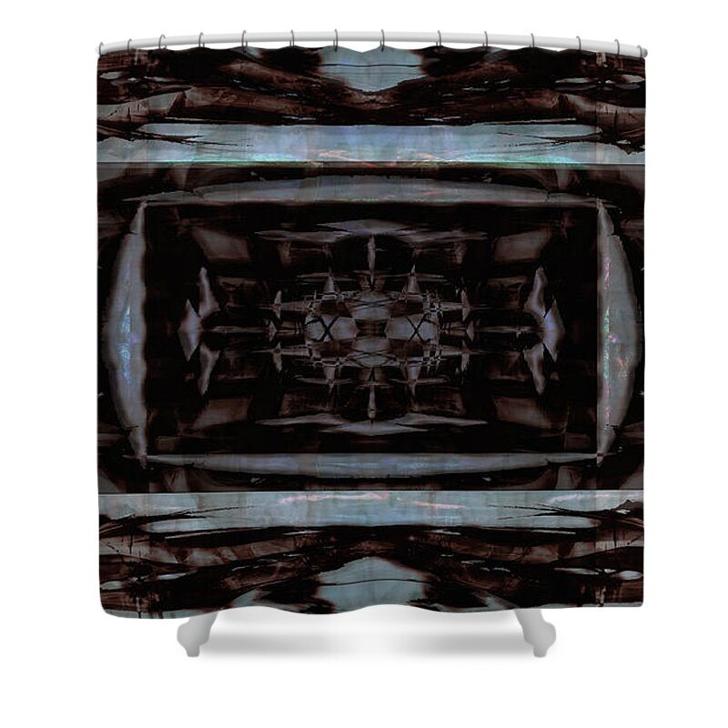 Asegia Shower Curtain featuring the digital art Spirits Rising 8 by SWMurphy