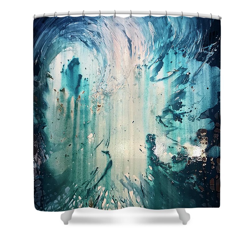 Splash Shower Curtain featuring the painting Splash by Michelle Pier