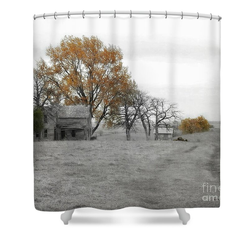Splash Of Fall Color Shower Curtain featuring the photograph Splash Of Fall Color by Kathy M Krause