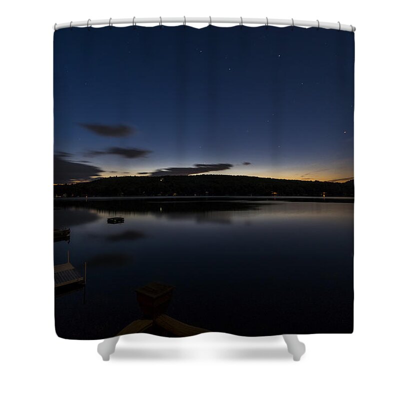 Spofford Lake New Hampshire Shower Curtain featuring the photograph Spofford Lake Dawn by Tom Singleton