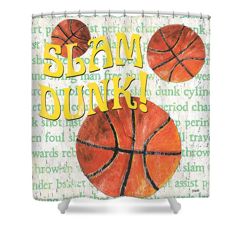 Basket Ball Game Shower Curtains