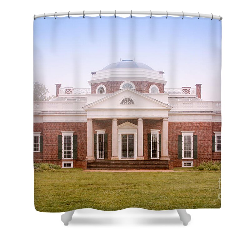 Thomas Jefferson Shower Curtain featuring the photograph Spring at Monticello by Hermes Fine Art