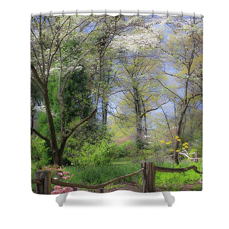 Memphis Botanic Garden Shower Curtain featuring the photograph Spring Memphis Botanic Garden by Veronica Batterson