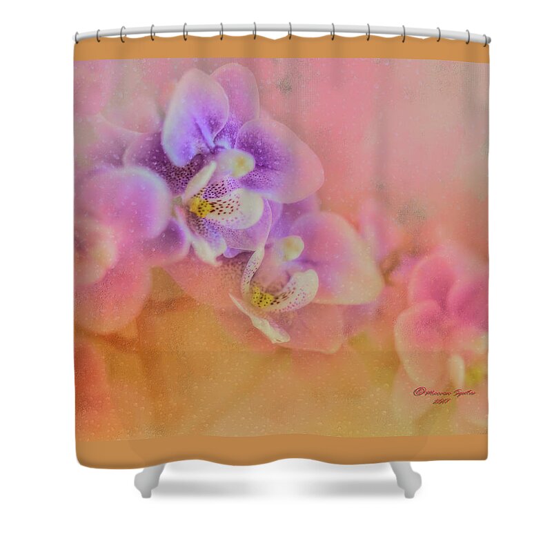 Floral Shower Curtain featuring the photograph Spring Orchids by Marvin Spates