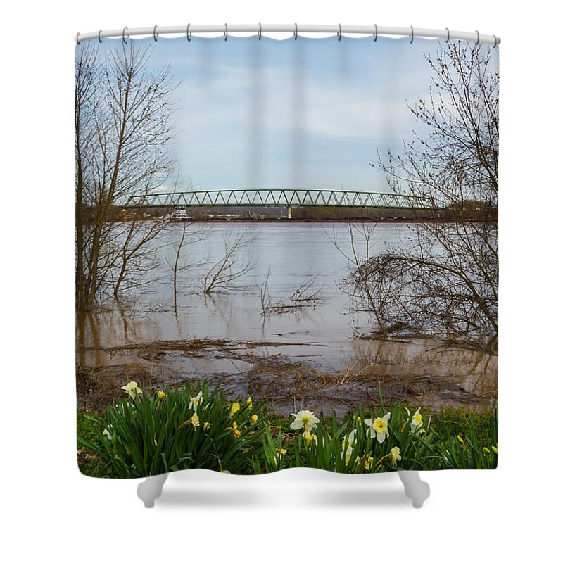 Marietta Shower Curtain featuring the photograph Springtime Flooding by Holden The Moment