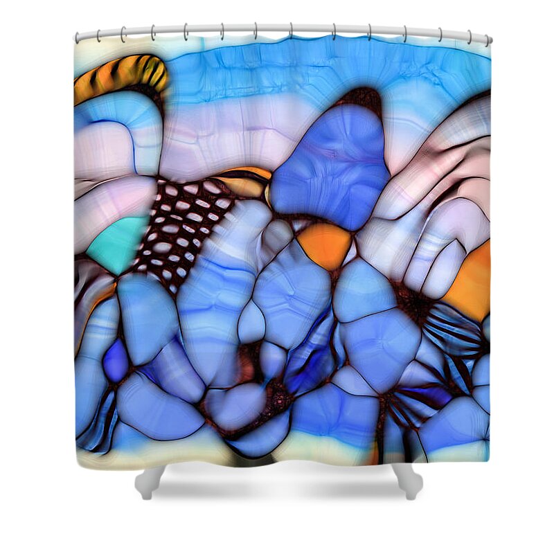 Storm Shower Curtain featuring the digital art Squall by Lynellen Nielsen