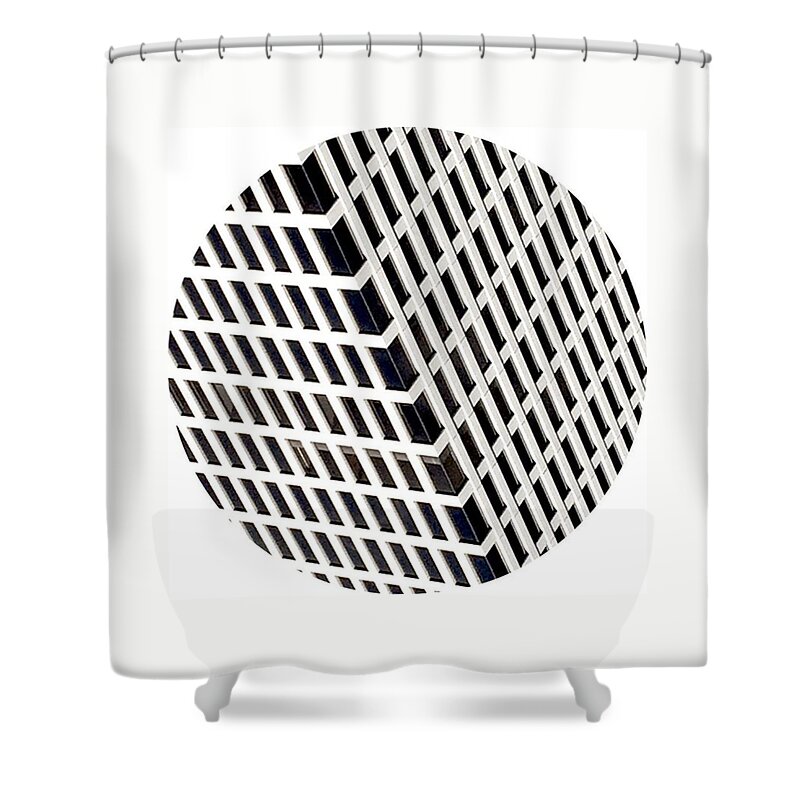 Architecture Shower Curtain featuring the photograph Squared Circle ... by VivaGirlCo Images
