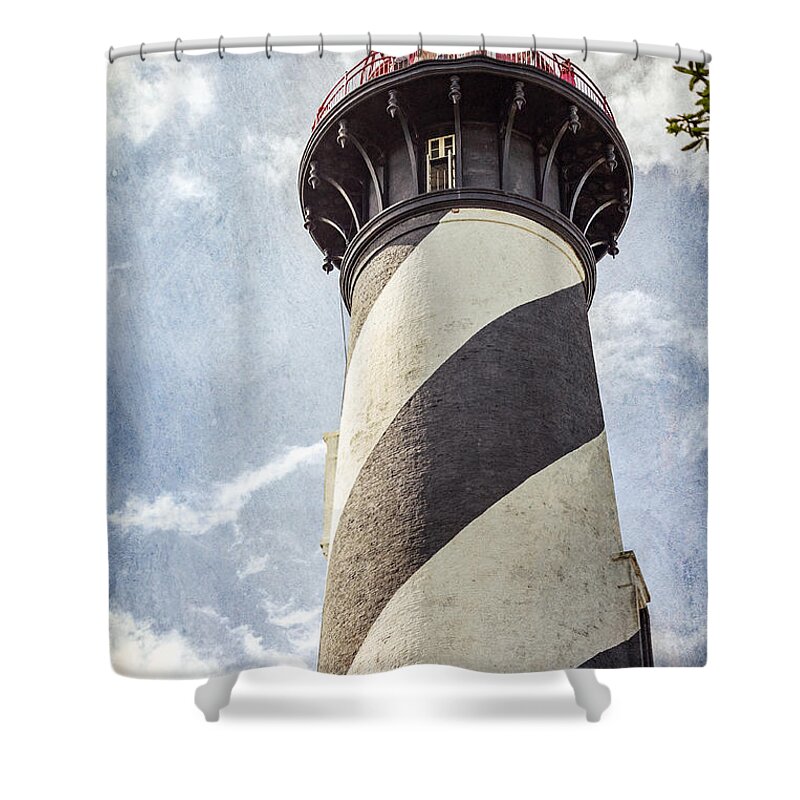 Florida Shower Curtain featuring the photograph St. Augustine Lighthouse by Todd Blanchard