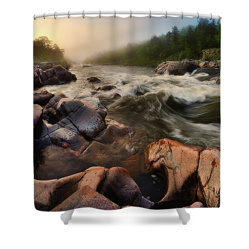 2016 Shower Curtain featuring the photograph St. Francis River by Robert Charity