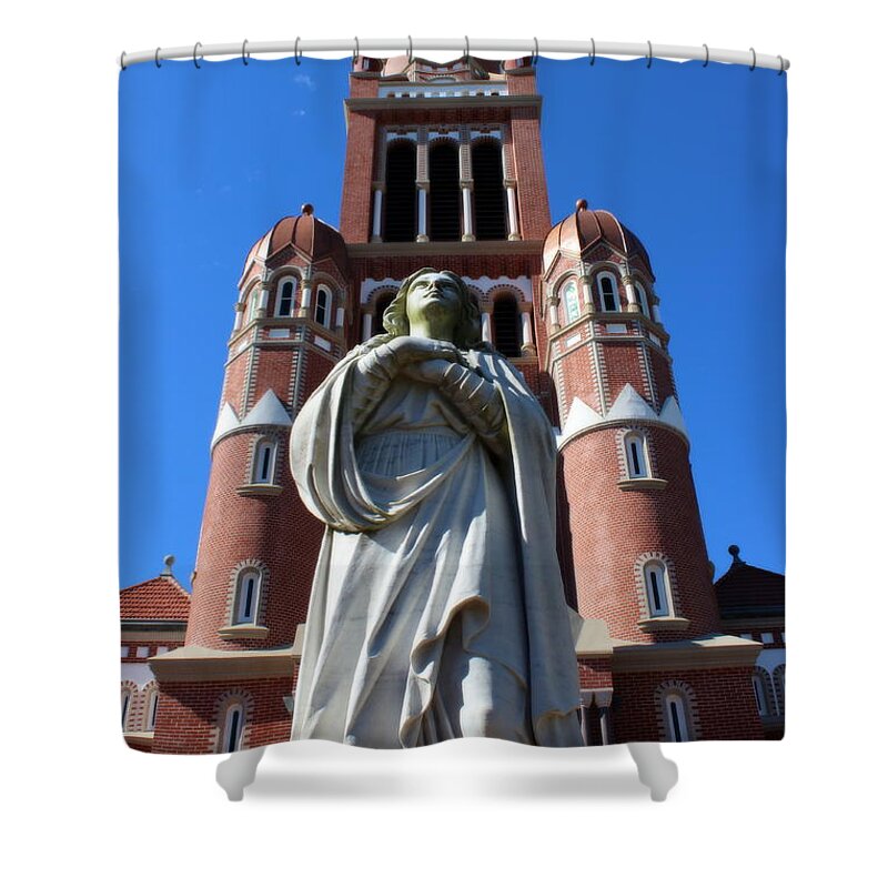 Saint Shower Curtain featuring the photograph St. John's Cathedral - 5 by Beth Vincent